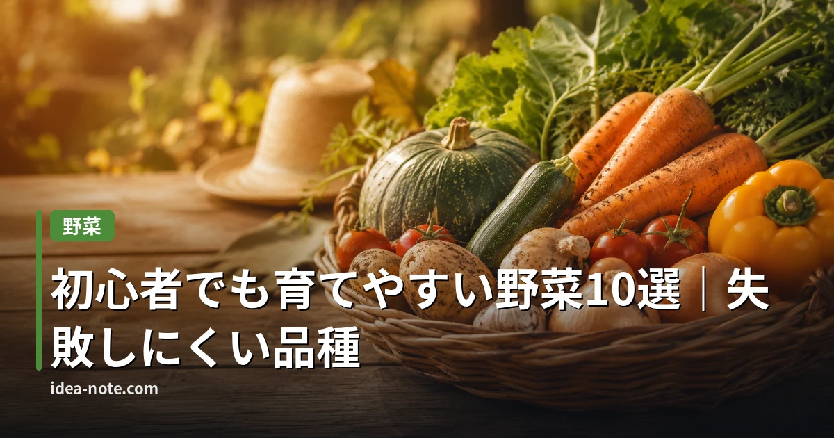 初心者でも育てやすい野菜10選｜失敗しにくい品種