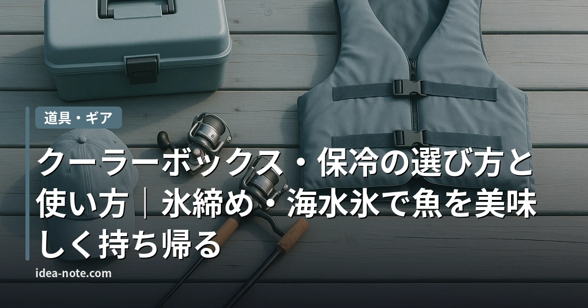クーラーボックス・保冷の選び方と使い方｜氷締め・海水氷で魚を美味しく持ち帰る