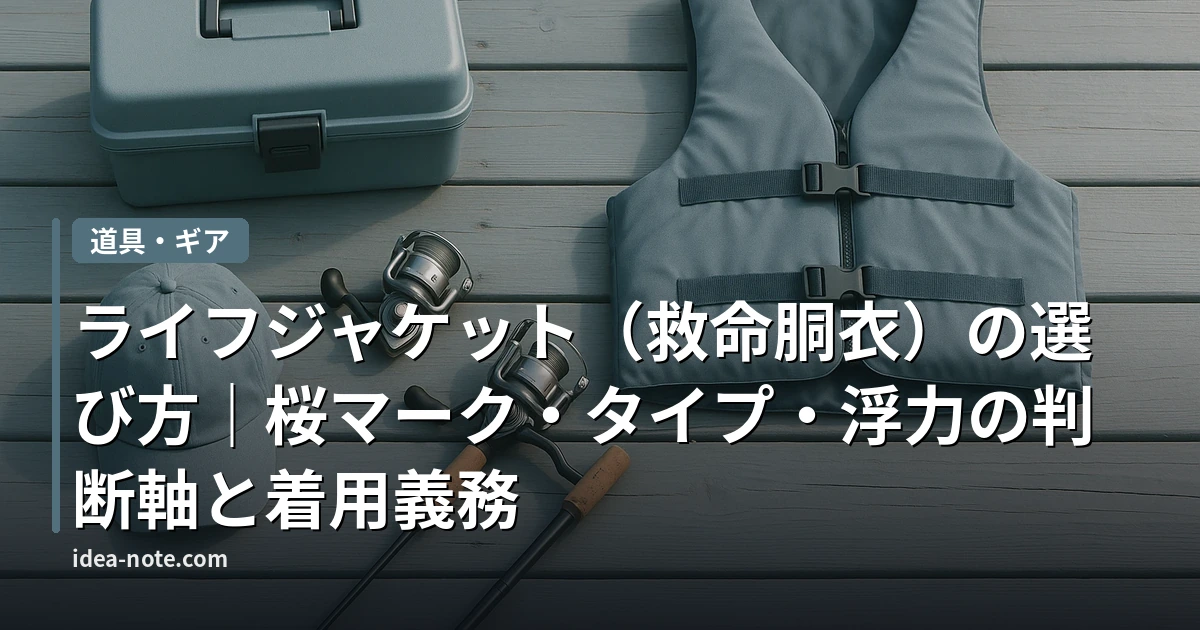 ライフジャケット（救命胴衣）の選び方｜桜マーク・タイプ・浮力の判断軸と着用義務