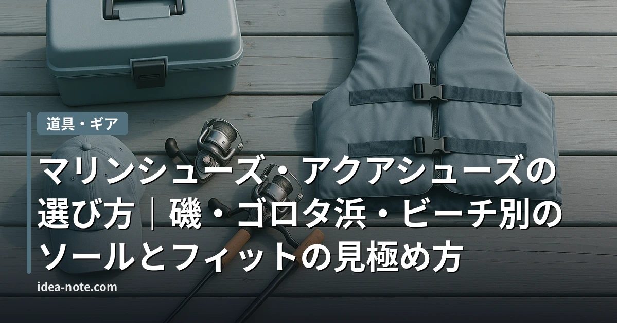 マリンシューズ・アクアシューズの選び方｜磯・ゴロタ浜・ビーチ別のソールとフィットの見極め方