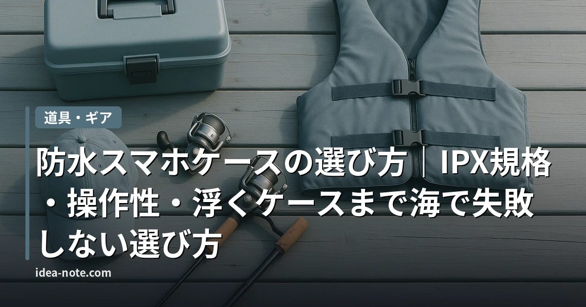 防水スマホケースの選び方｜IPX規格・操作性・浮くケースまで海で失敗しない選び方