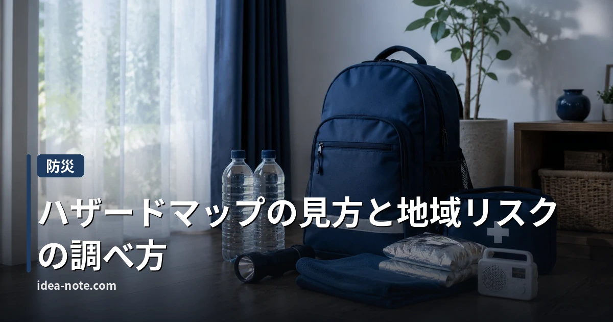 ハザードマップの見方と地域リスクの調べ方